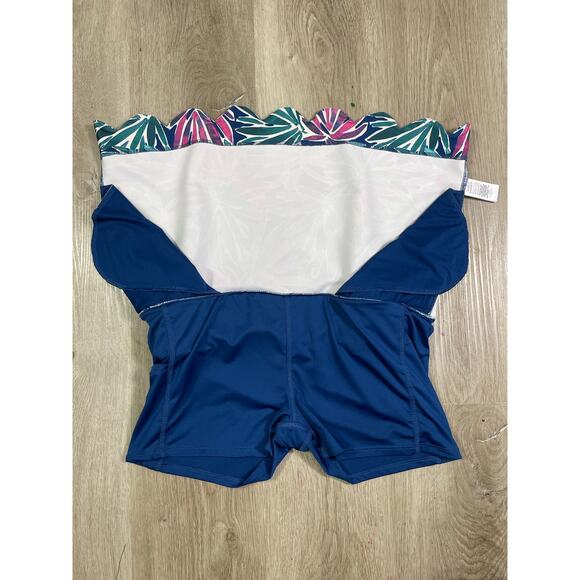 Sigrid Olsen Tropical Leaf Print Golf Skort Women’s Medium Scallop Hem Lined - Picture 10 of 11